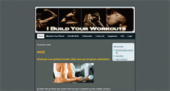 Desktop Screenshot of ibuildyourworkout.com