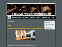 Tablet Screenshot of ibuildyourworkout.com